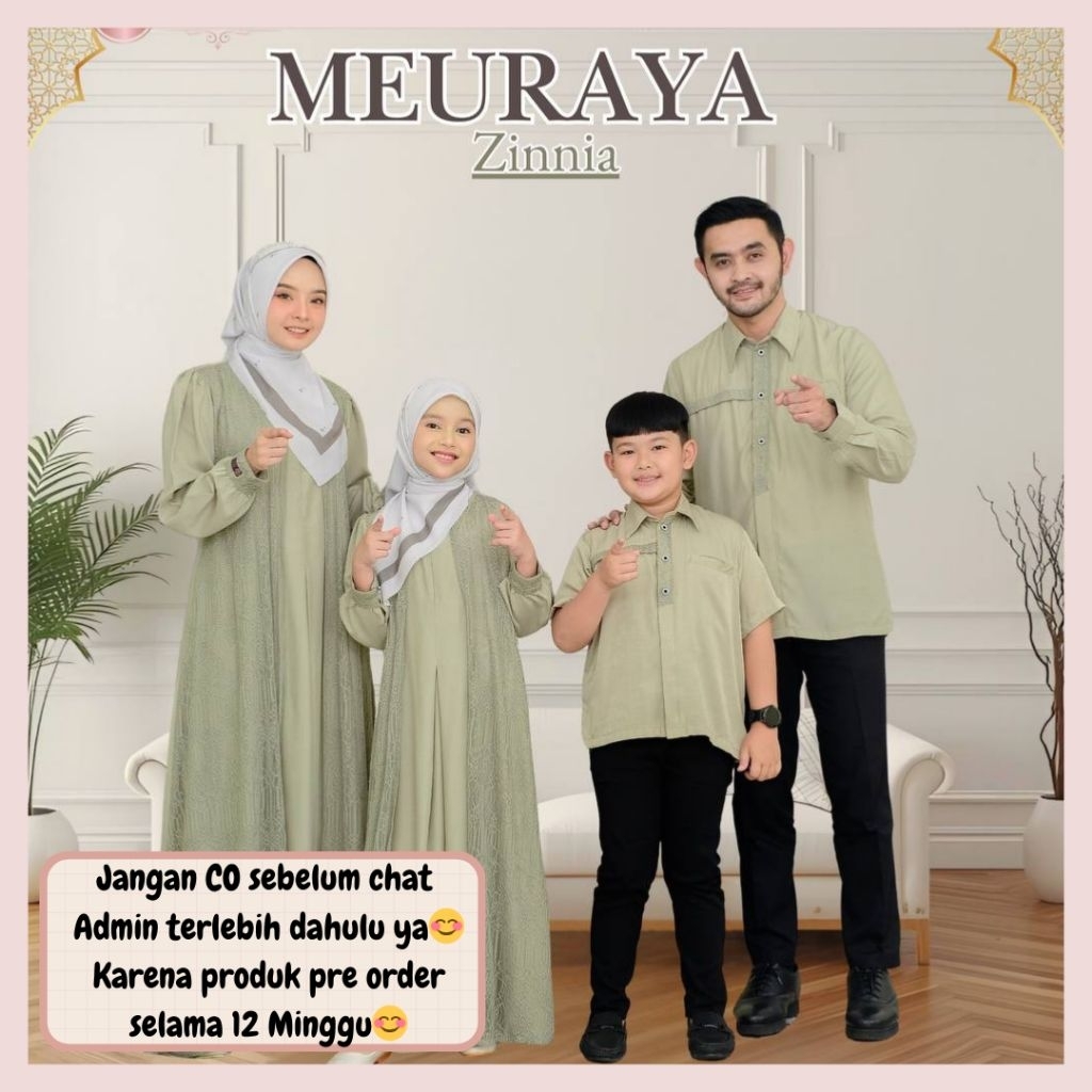 Meuraya sarimbit lebaran 2026 by Seena modesty OPEN PRE ORDER (READY JANUARI 2026) Family set couple