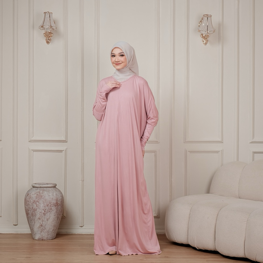 [AURA FASHION] GAMIS PLAIN ABAYA BASIC GAMIS ABAYA GAMIS SPANDEX RAYON TENCEL PREMIUM GAMIS WUDU BUS