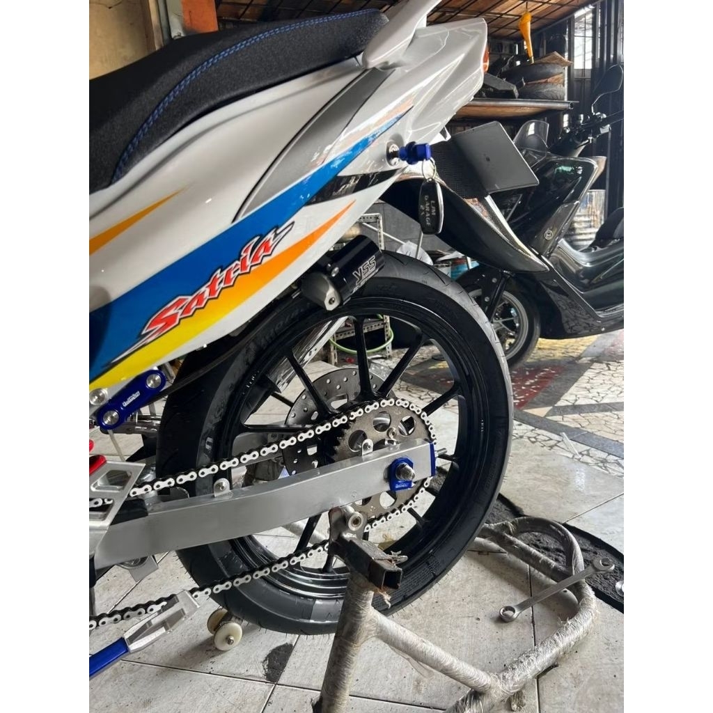 VELG CMG EXACT MX KING  CNC PALANG 10 RING 17 x 160 / 185 DI PNP IN KE Y125 / SATRIA 2 TAK ORIGINAL