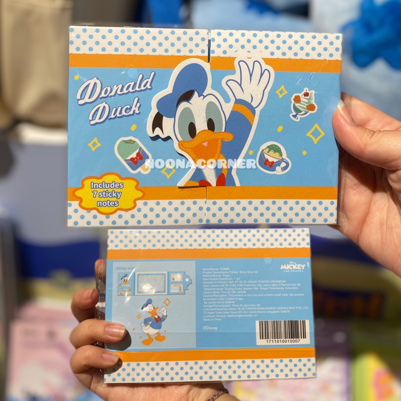 

PHARE Sticky Notes Paper Set Daisy Duck - Donal Duck