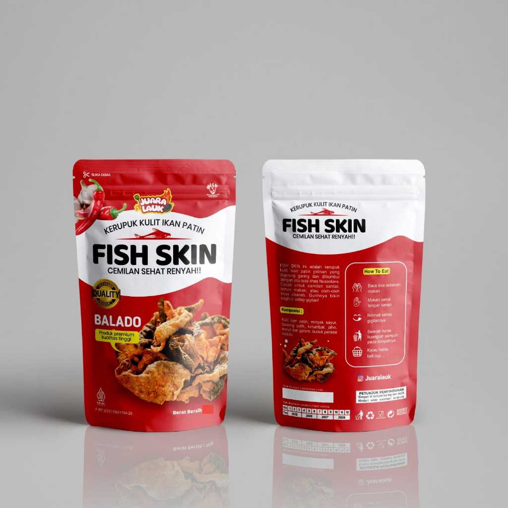 

TERMURAH KERUPUK KULIT IKAN PATIN RASA BALADO BESAR