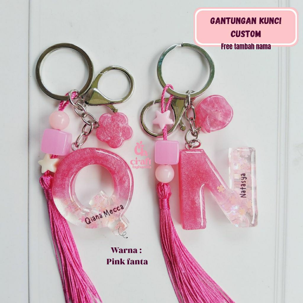 GANCI PREMIUM RESIN CUSTOM NAMA / KEYCHAIN RESIN / GANTUNGAN KUNCI CUSTOM / RESIN ART