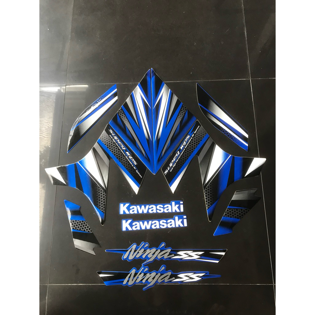 STRIPING STIKER NINJA SS 2013 BIRU
