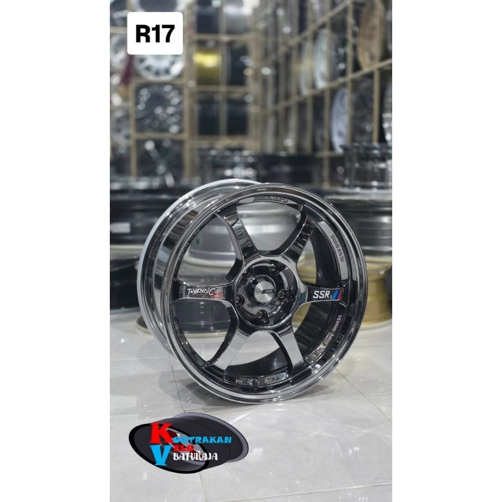 Velg SSR Type C R17 Black Chrome 5x114 ( INNOVA ERTIGA RUSH TERIOS XPANDER DLL)