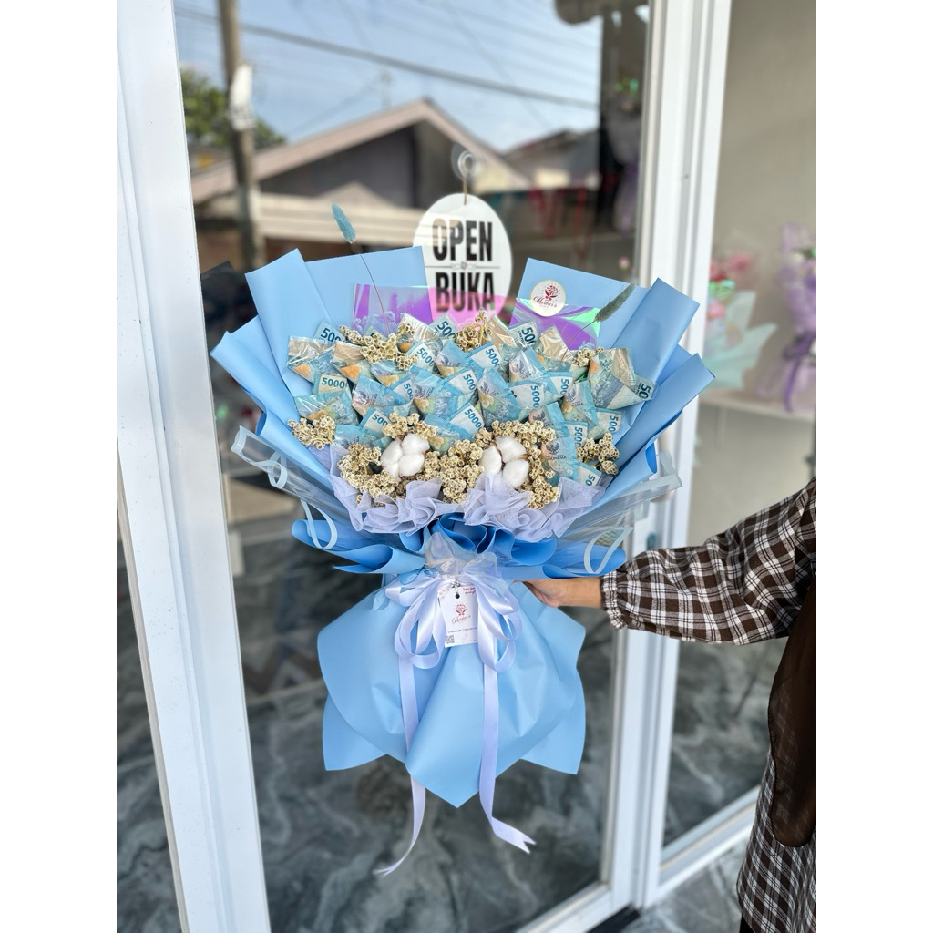 Makassar Buket Uang Special (Isi 20 lembar) BELUM TERMASUK UANG | Buket Premium by Murmer’s Gift