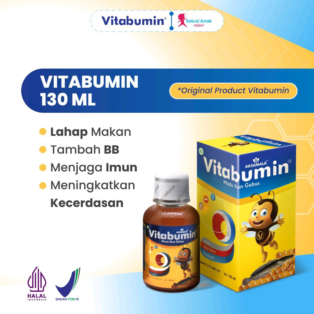 

Bisa COD - Vitabumin Madu Ikan Gabus Lahap Makan, Anti GTM, Daya Tahan Tubuh Anak Vitamin Suplemen