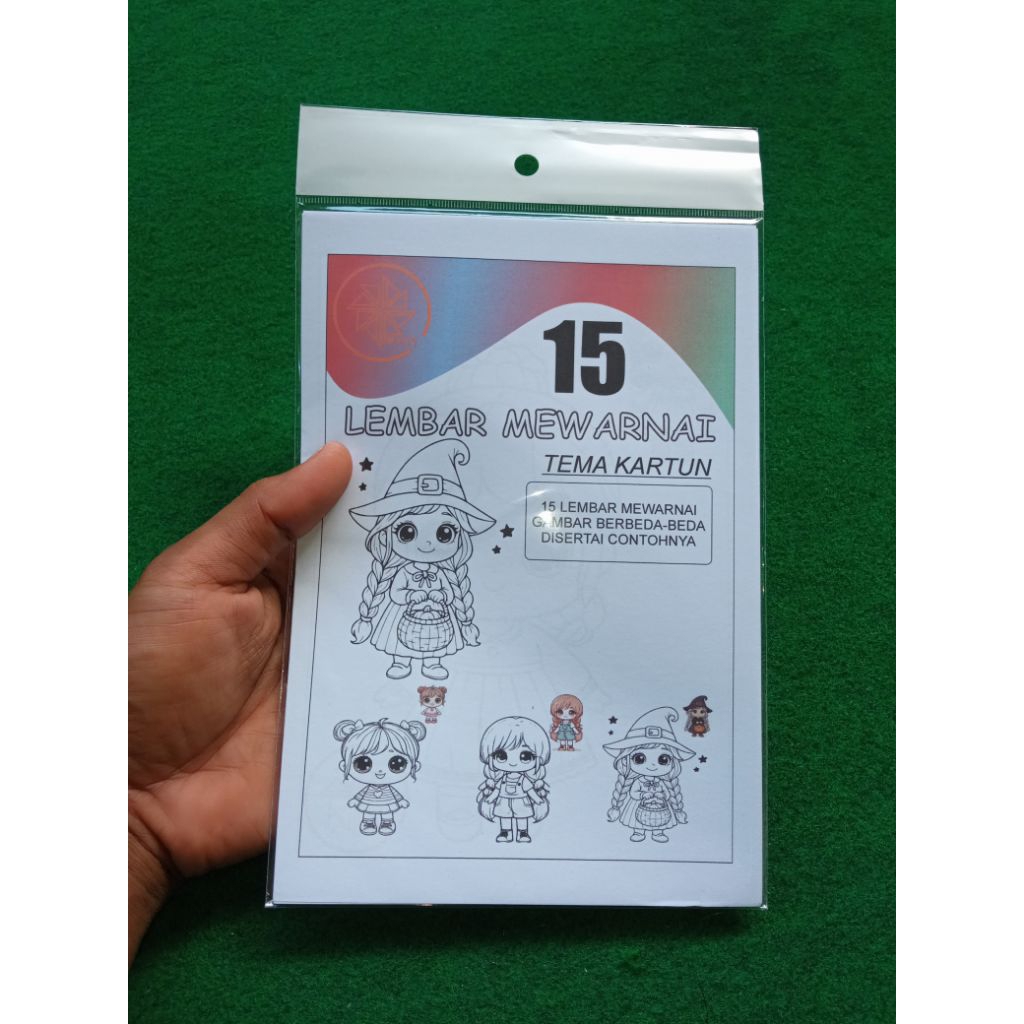 

lembar mewarnai 15 lembar A5 tema kartun