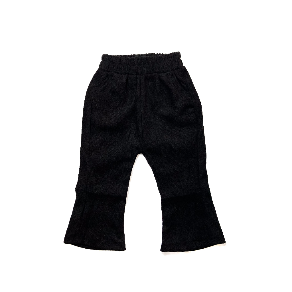 Celana Cutbray Hitam Corduroy