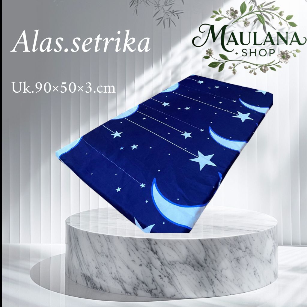 Maulana.shop Alas Setrika Serba Guna Anti Lengket Anti Bakar Uk90x50x3cm Busa Inoac Cover Lembut Res