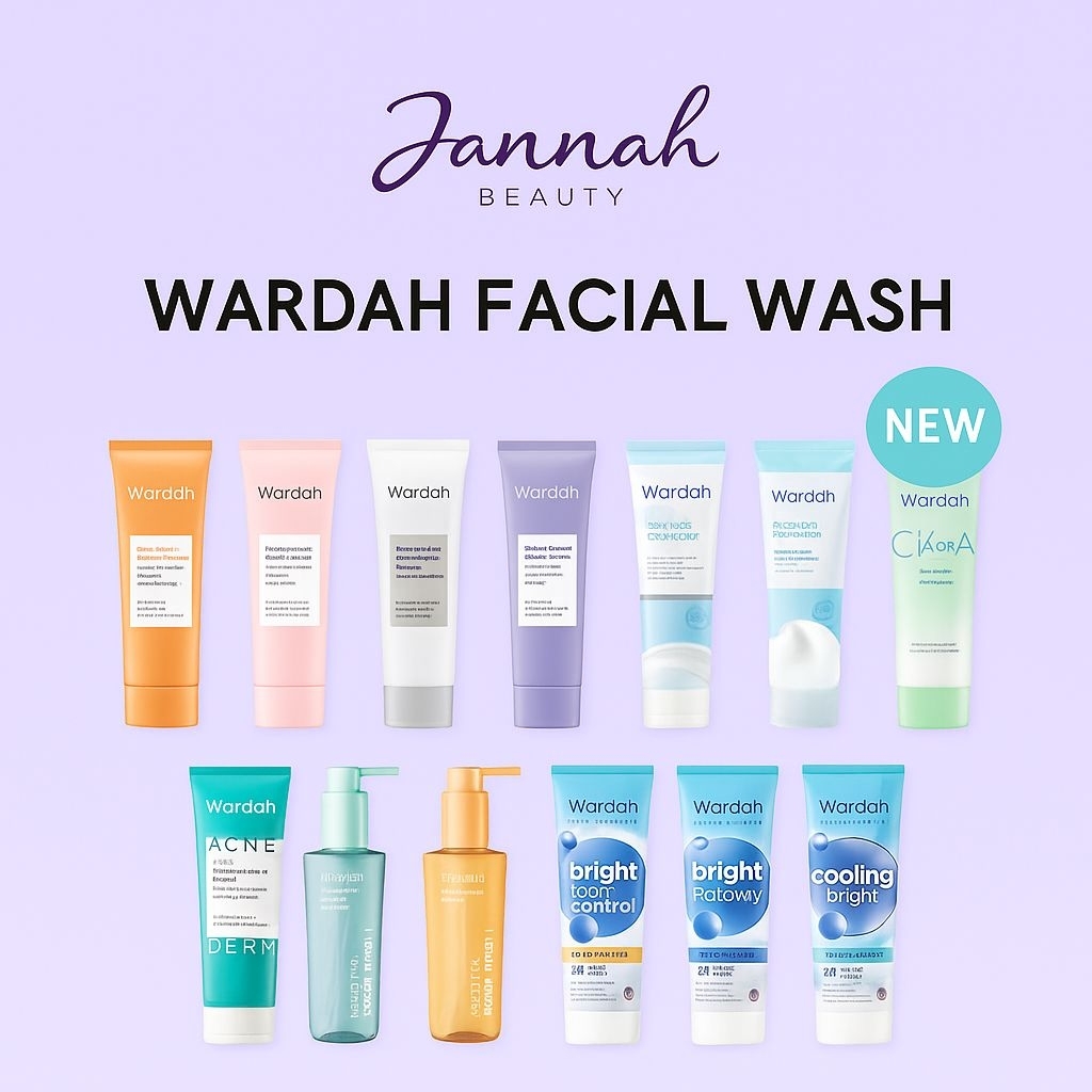 WARDAH FACIAL WASH Series/Facial Foam Wardah/Sabun Wajah Wardah/Wardah Sabun Cuci Muka/100ml