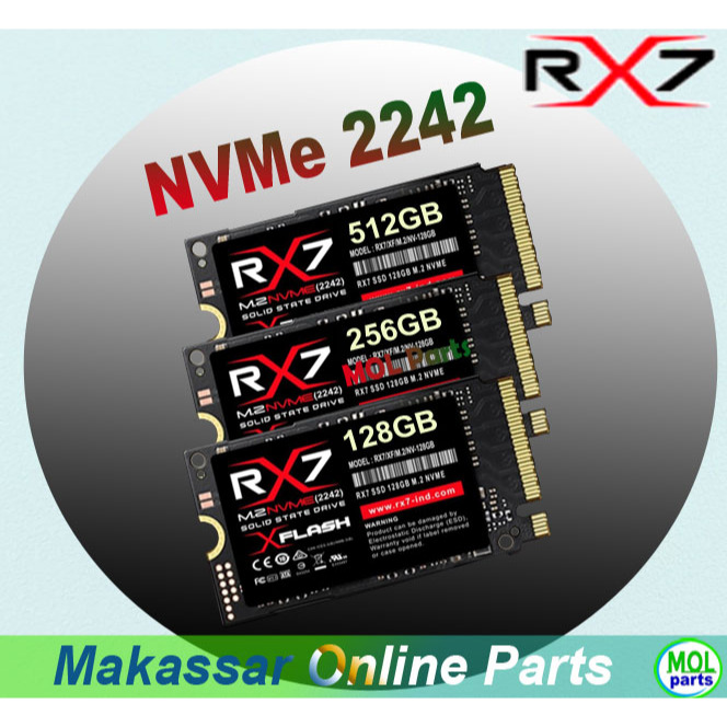 SSD RX7 M.2 NVME 128GB 256GB 2242 PCIe Gen3 x4