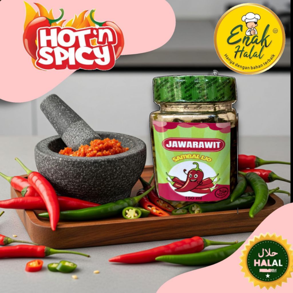 

Sambal ijo pedas dengan rasa khas jawa 150 g