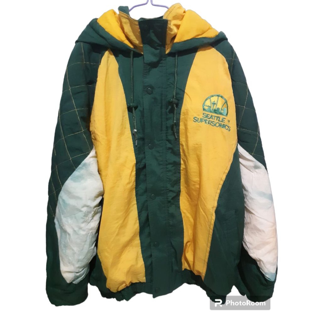 Jaket Seattle Supersonics Jaket Starter Jaket NBA Jaket Basket Jaket Vintage