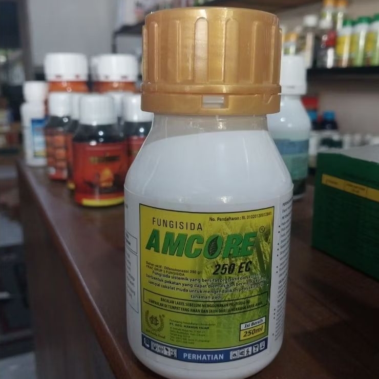 Pengendali jamur fungisida AMCORE 250EC.Bahan aktif Difenokonazol 250g/l.kemasan 250ml