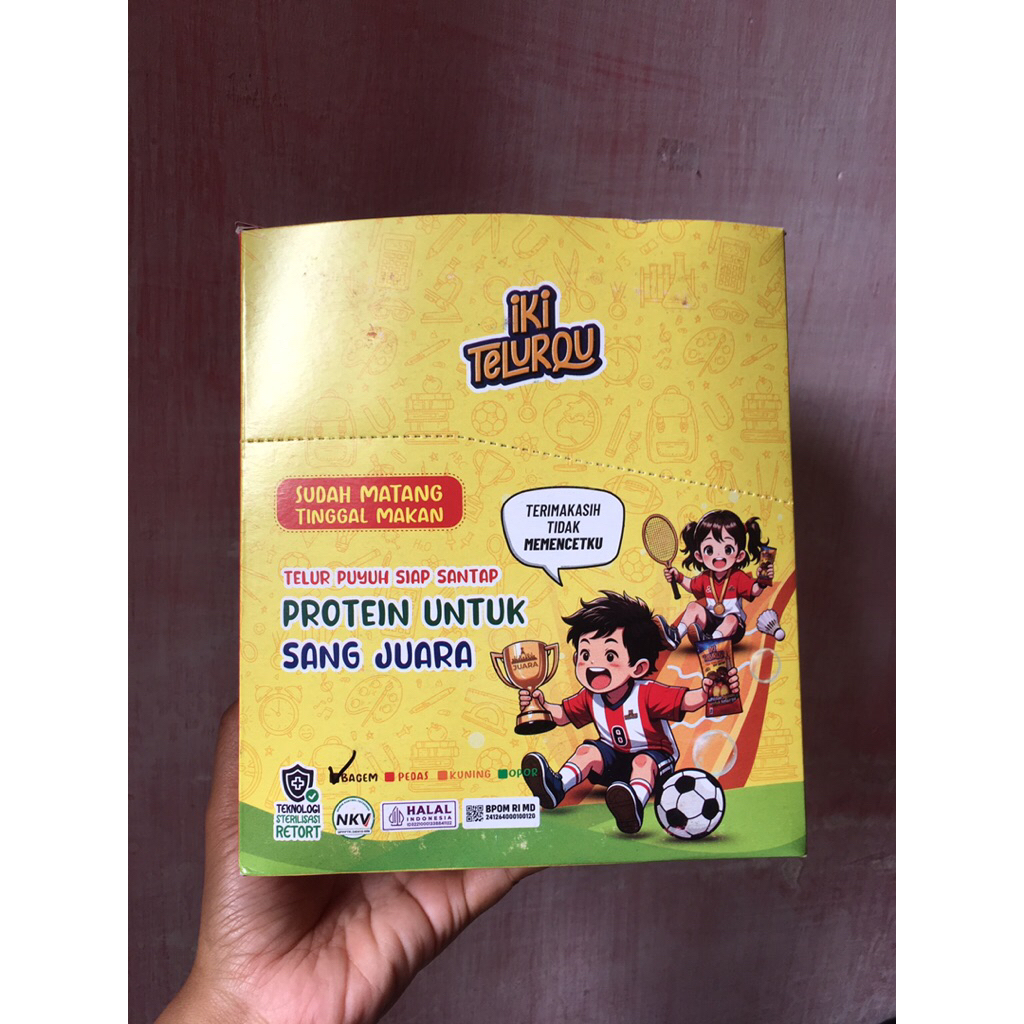 

Iki Telurqu - 1 box isi 15 pax Telur Puyuh Bacem/Pedas/Opor Siap Santap