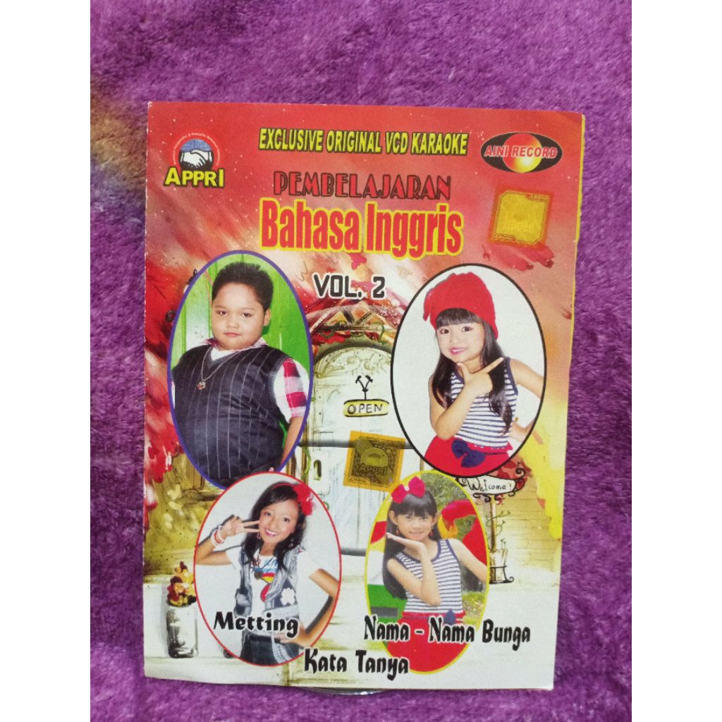 VCD ANAK PEMBELAJARAN BAHASA INGGRIS VOL 2