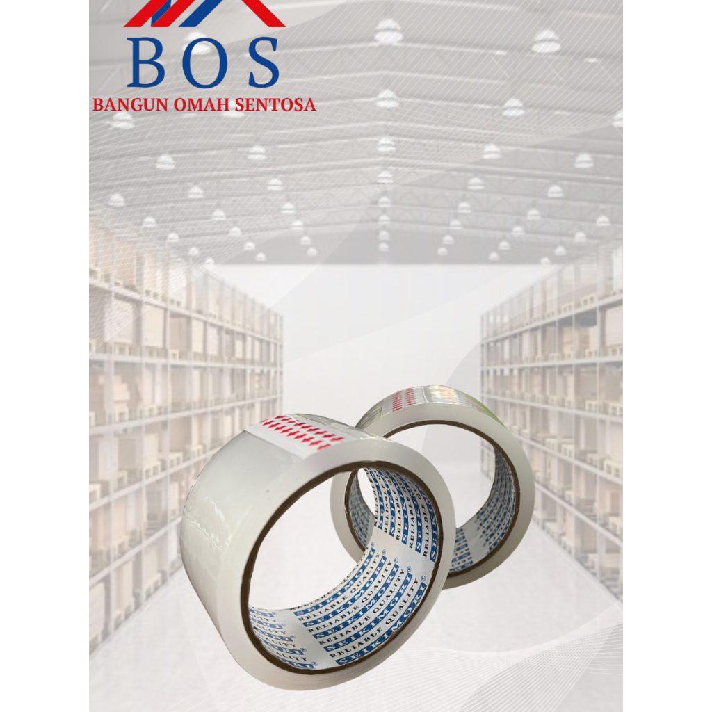 

Lakban Bening 100 Yard / Lakban Solatip Isolasi OPP Bening