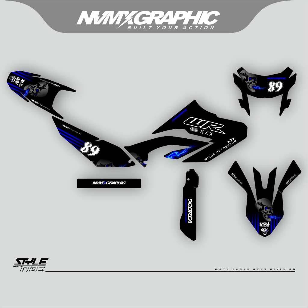 DECAL STIKER YAMAHA WR 155R DECAL WR SUPERMOTO