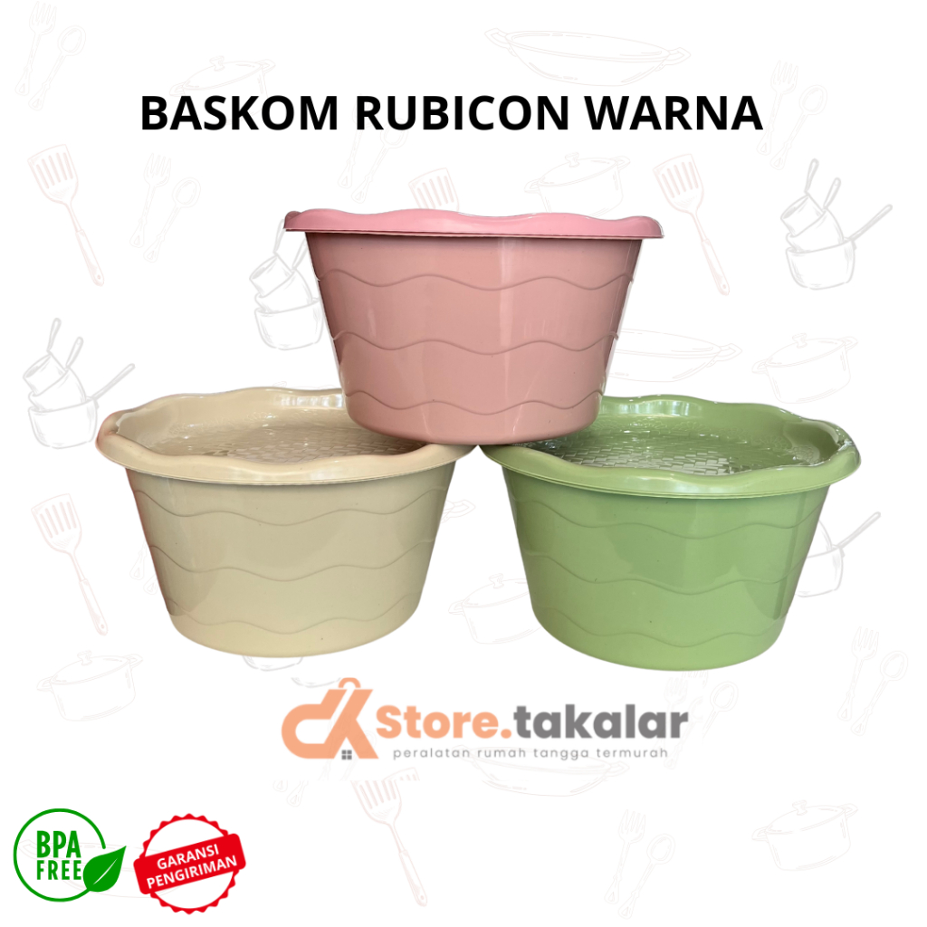 BASKOM ROBICON PAKAI TUTUP / DENGAN TUTUP / BASKOM SERBAGUNA / BASKOM PLASTIK