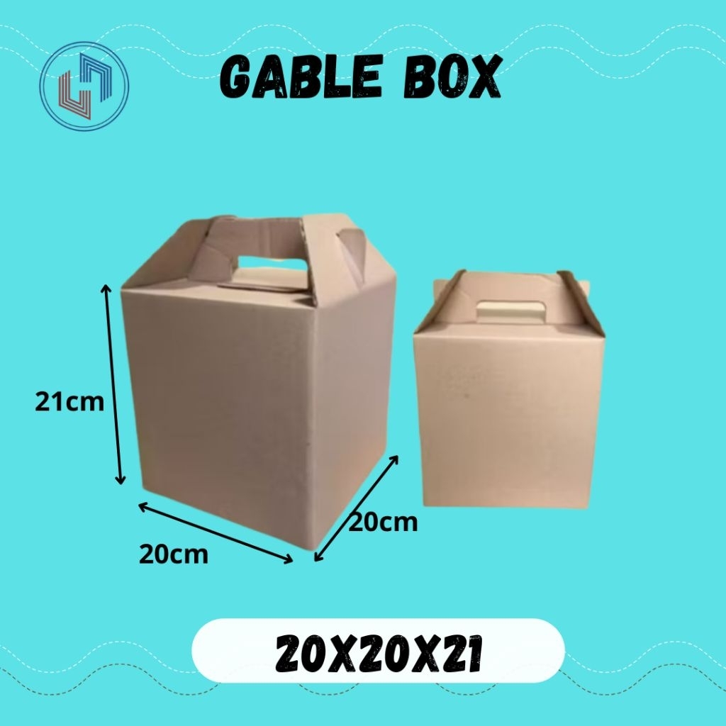 

Kardus Box jinjing 20x20x21 Gable Box