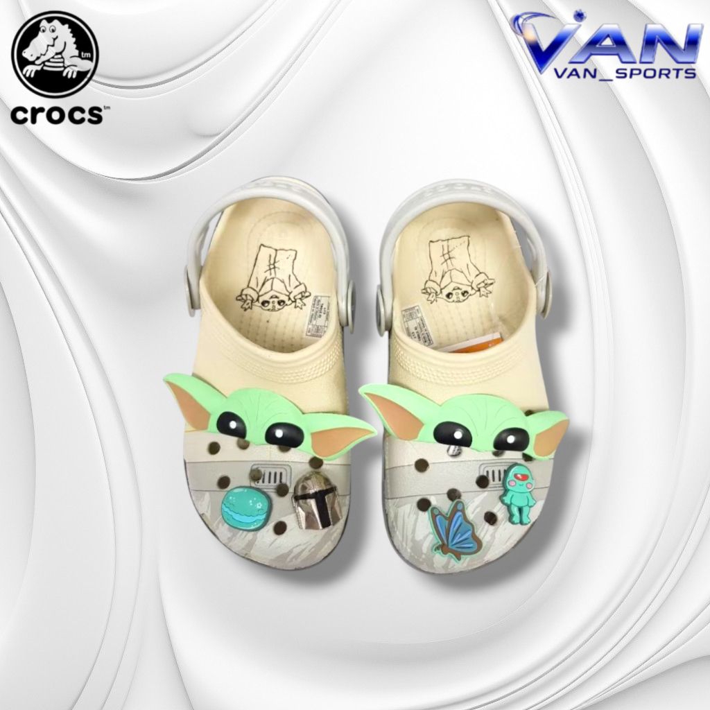 SANDAL CROCS GROKU-CROCS GROKU-BABY YODA-CROCS DEWASA