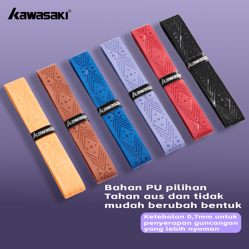 NEW Kawasaki 5pcs overgrip tenis cushion grip raket raket padel pickleball grip x5ii tangan lem