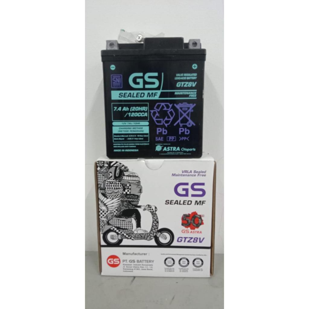 Aki GS Astra GTZ8V Aki Gs Ori Aki Kering Aki Motor CBR 250, R25, Xmax, Vespa Matic