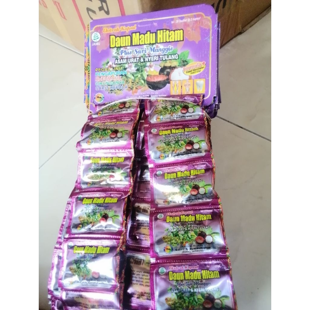 Daun madu hitam kapsul 100% original berkhasiat