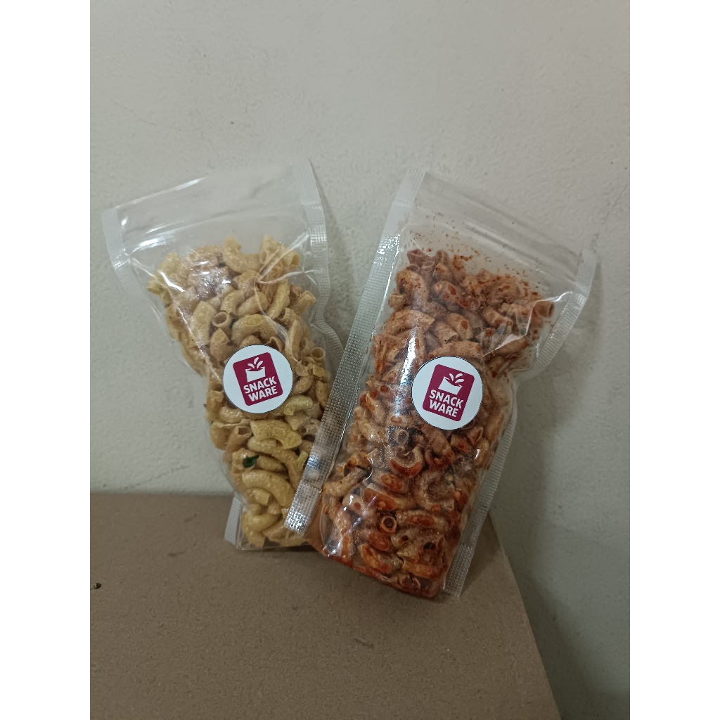 

Makaroni Cikruh Pedes Daun Jeruk Cemilan Pedes Renyah Gurih Mantap