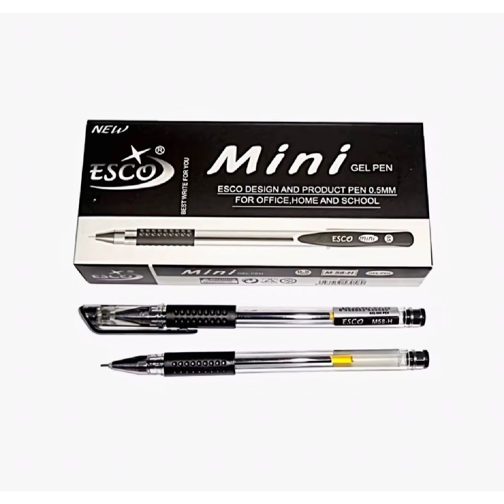 

[COD] [PP] GEL PEN NEW MINI ESCO 0,5mm 1 PACK ISI 12 PCS