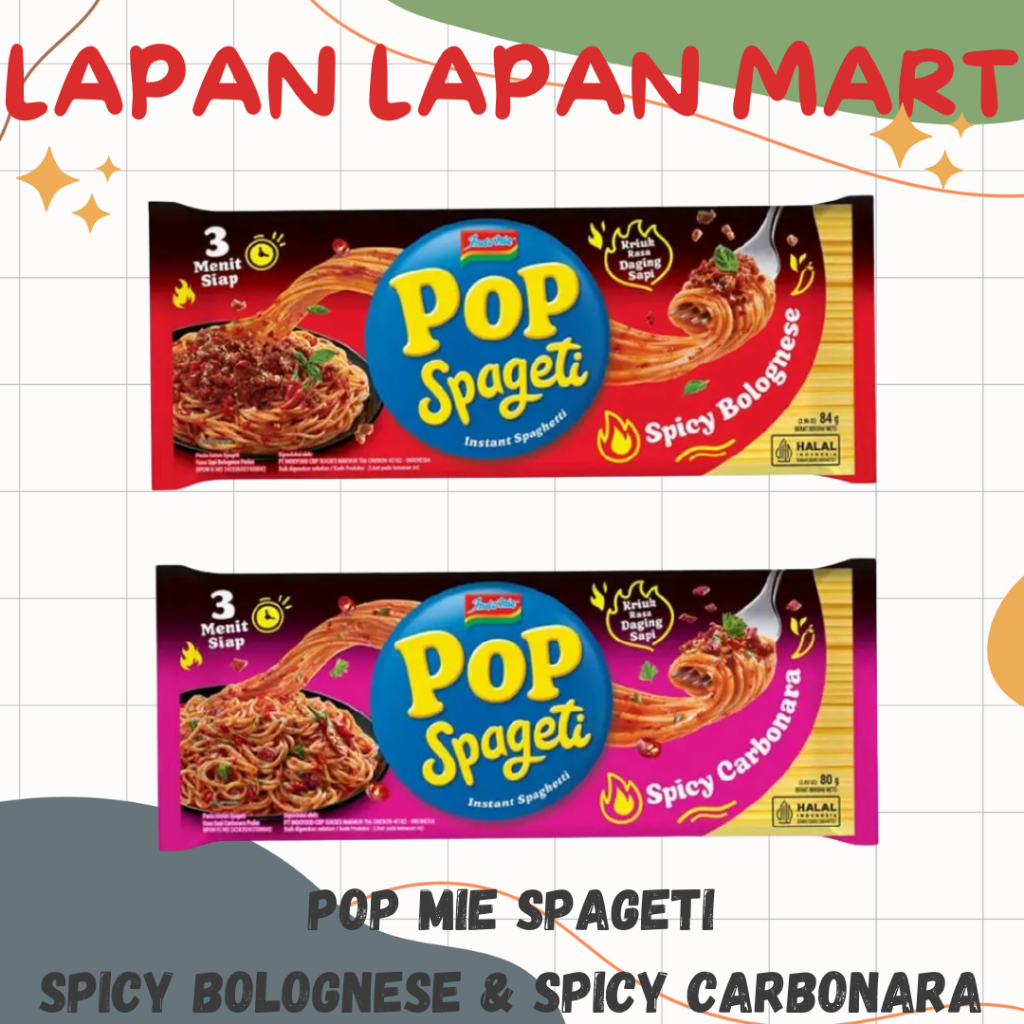 

PopMie POP Spaghetti Spicy Carbonara & Spicy Bolognese