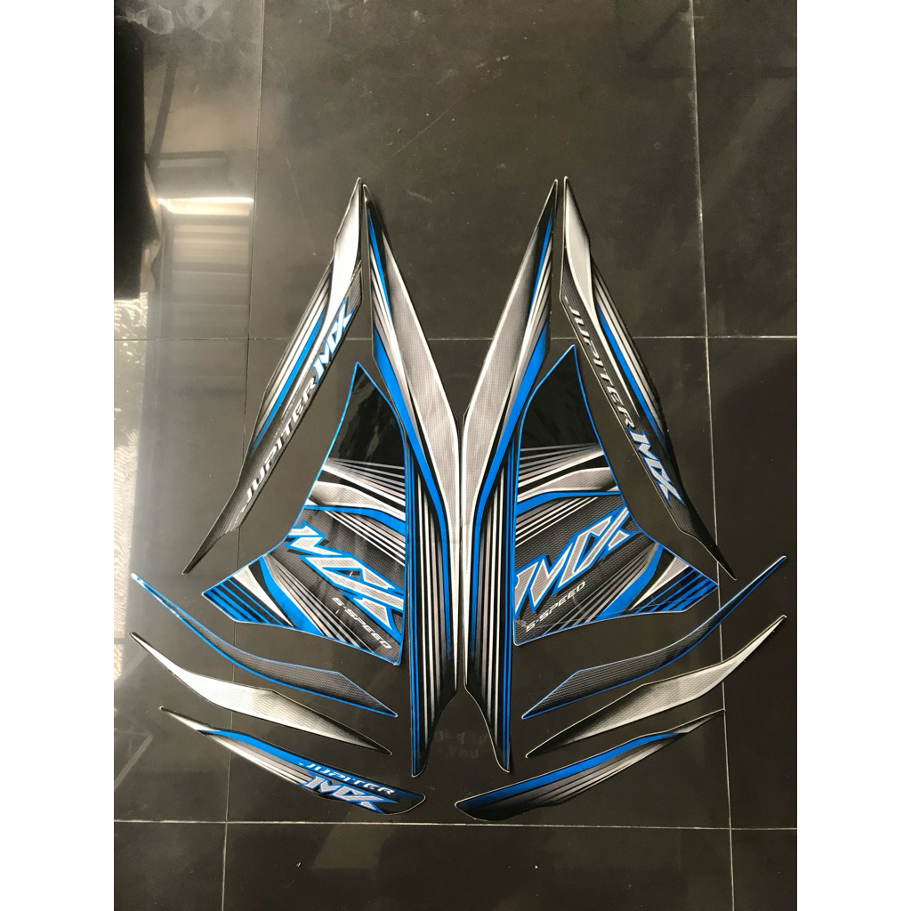 STRIPING STIKER JUPITER MX NEW 2011 2012 HITAM BIRU