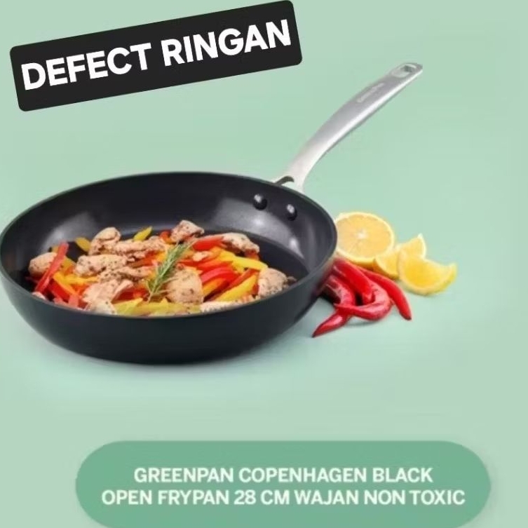 Defect Ringan New Greenpan Copenhagen 28cm frypan