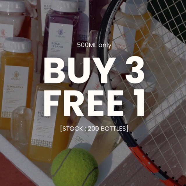 

[BELI 3 GRATIS 1] Sinjamu Minuman Herbal Sehat 500ML