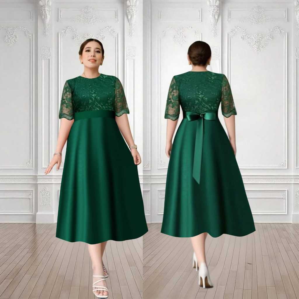 Dreaa Selutut Kondangan Casual Pakian Dres Cewe Mewah Terbaru Dress Gaun Natal Cewe Mewah Elegan Dre