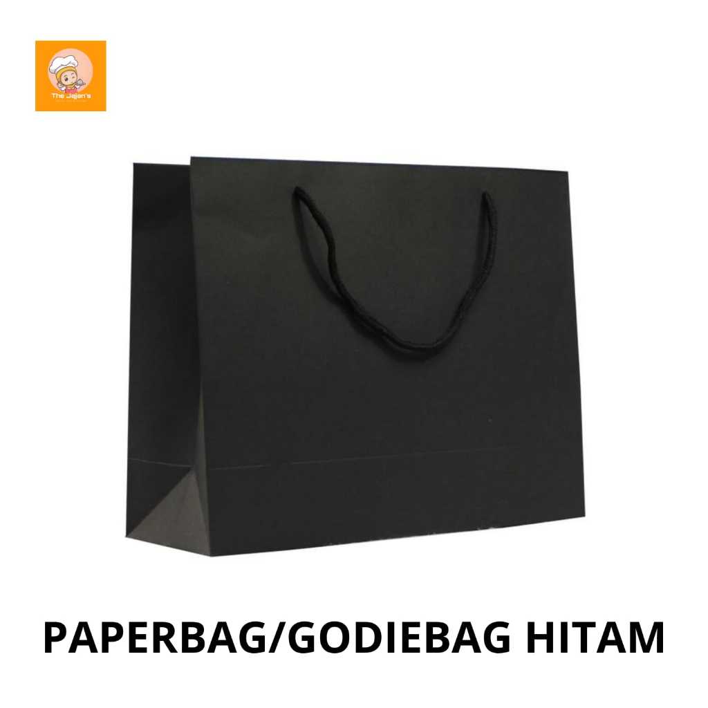 

Paper Bag Hitam Kraft Polos ( satuan )