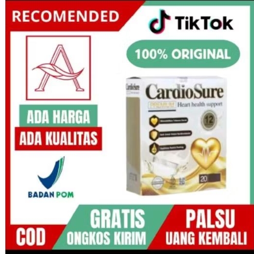 

Cardiosure Premium Original Asli Susu Herbal Hipertensi Darah Tinggi Dan Kolesterol Terbaik Halal Bpom
