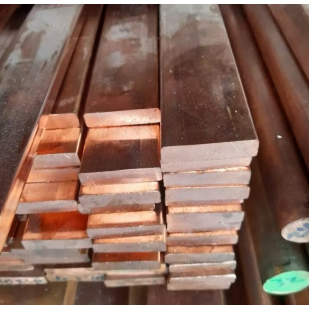 plat tembaga busbar/plat tembaga murni/plat tembaga batangan ukuran 2mm x 15mm x 100cm