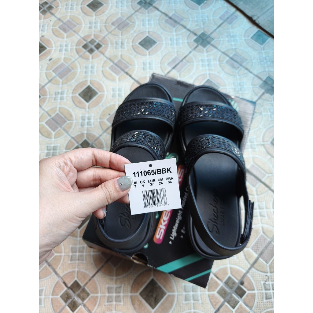 skechers sendal woman wanita sepatu sendal