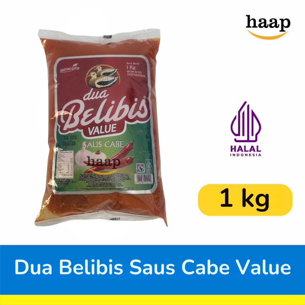 

Dua Belibis Saus Cabe Value 1 kg