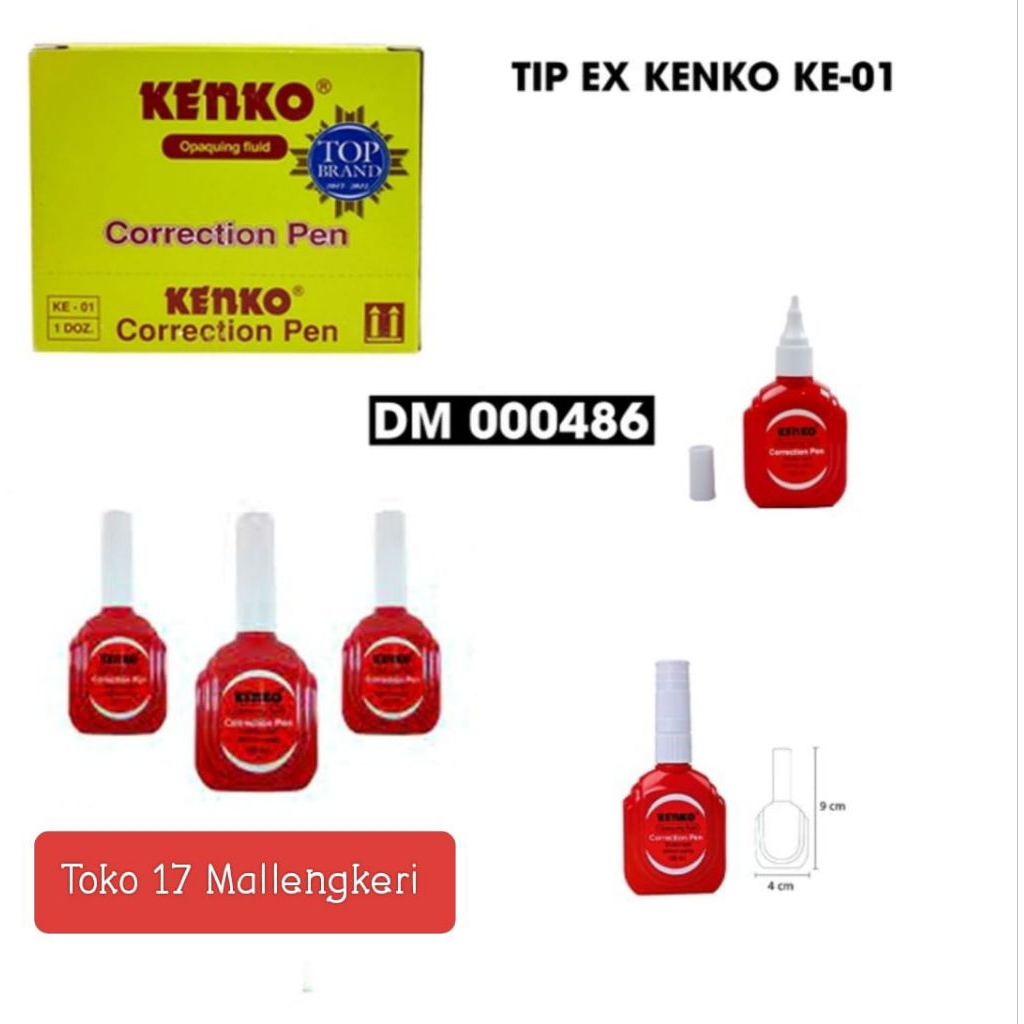 

Kenko Tip Ex Cair Harga Satuan