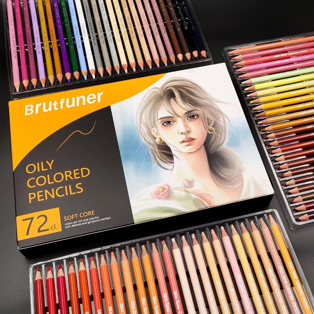 

Brutfuner Original Pensil Warna Lembut Skin Tone Soft Core 72 Pcs