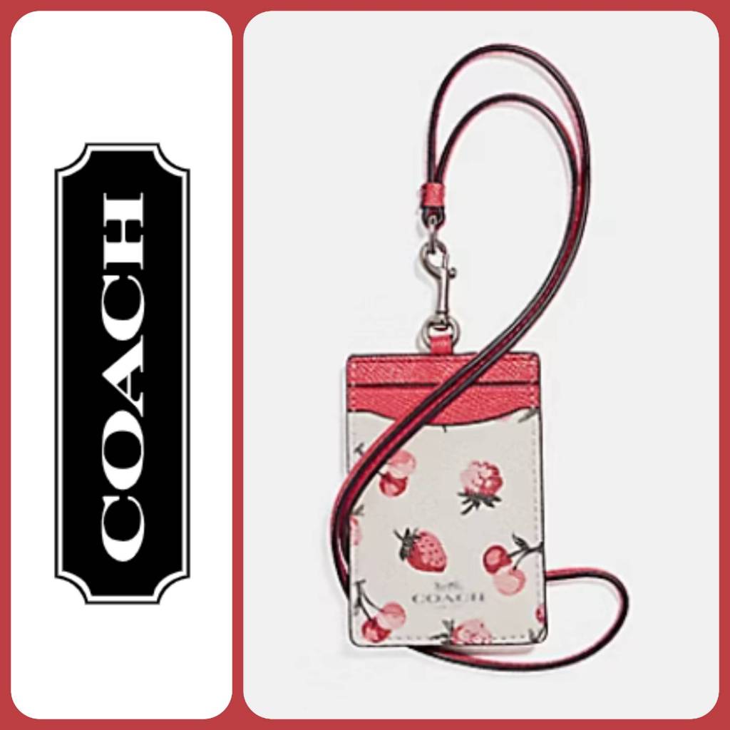 

Lanyard ID Card case with fruit print gantungan kartu identitas original cb