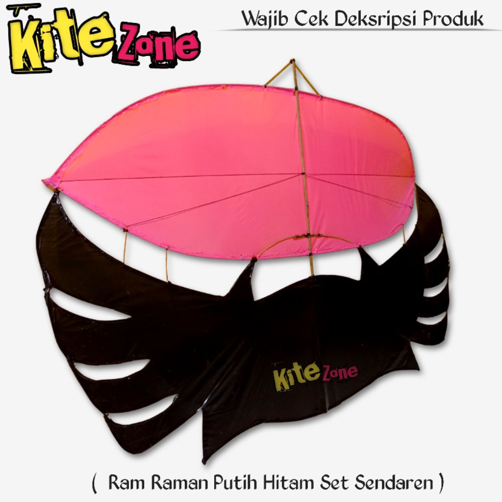 Layangan Ram Raman Ping 1 Meter Bonus Sendaren