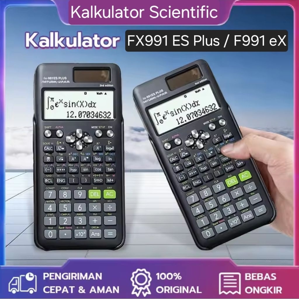 

Kalkulator Scientific ilmiah FX-991EX / 991ES - Plus 2nd Edition Kalkulator Scientific Calculator