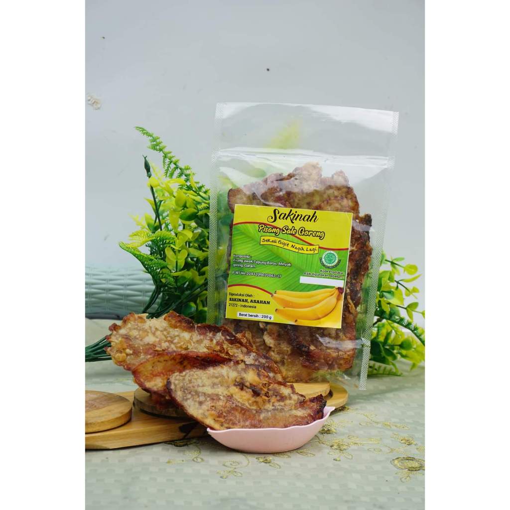 sale pisang 500 g asahan/medan/pisang sale goreng manis renyah, keripik sale