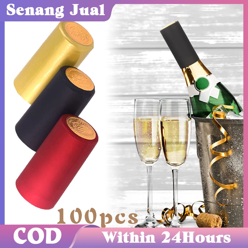 100Pcs Film Wine Bottle Segel Tutup Botol Shrink Heat Botol Madu Segel Botol Segel PVC Shrink Shrink