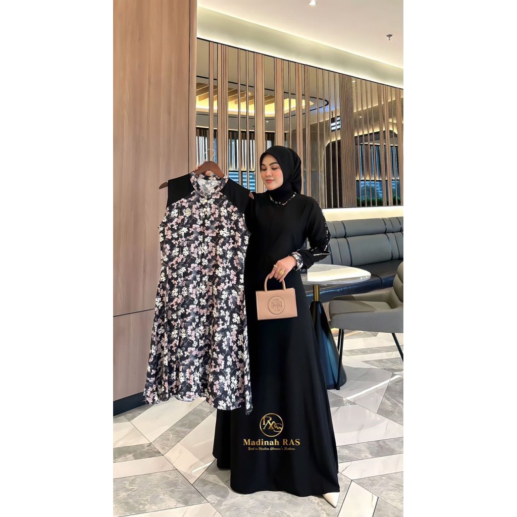Gamis madinah.Ras // Gamis outer 2in1, Gamis terbaru
