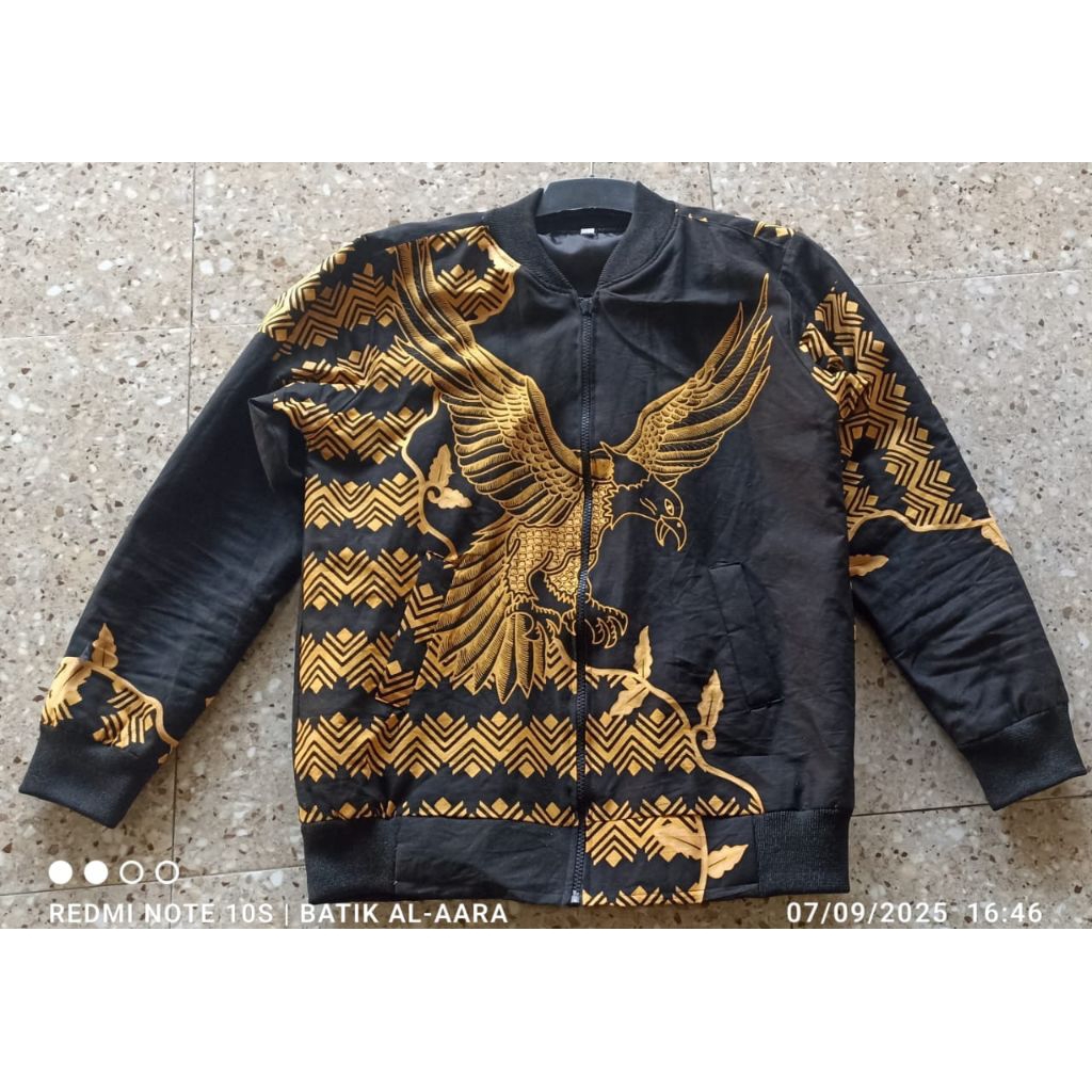 jaket batik BOMBER pria wanita, harga GROSIR produksi SENDIRI, elang emas