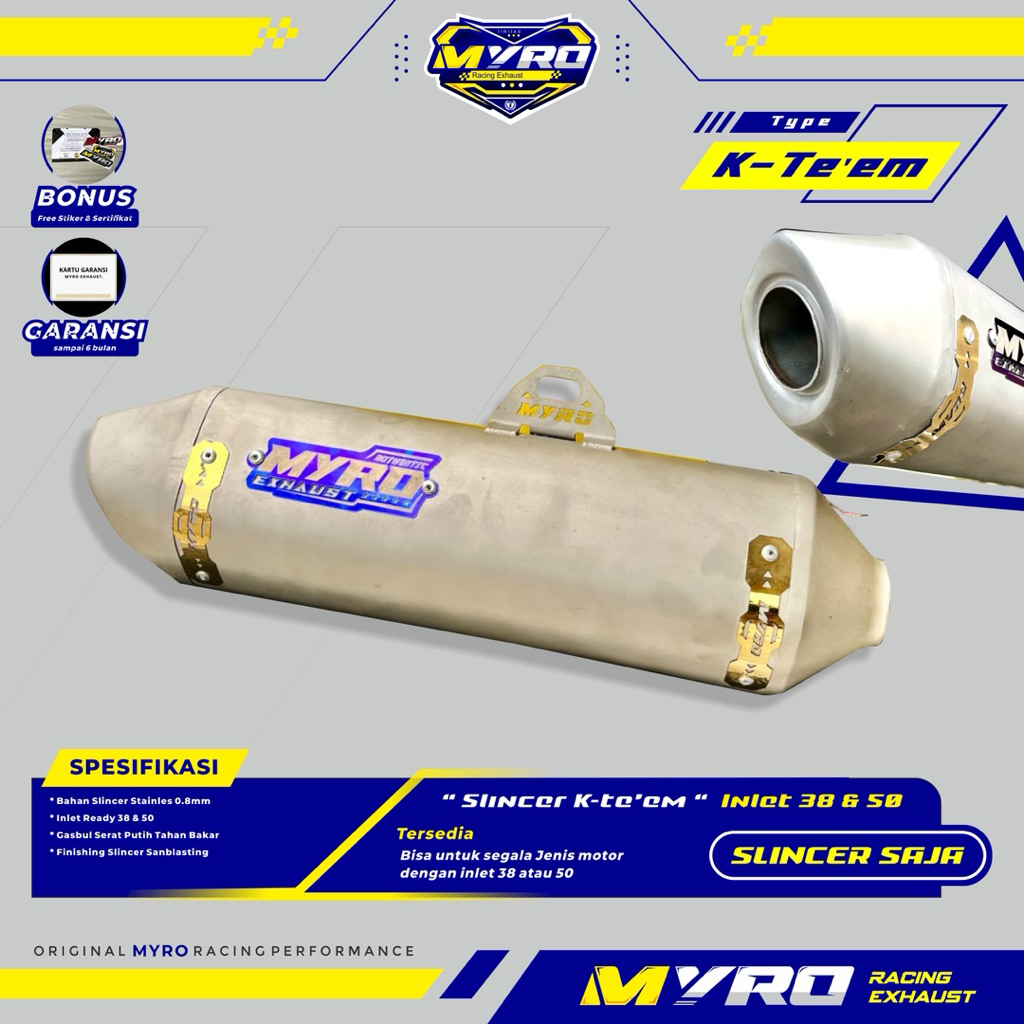 Myro Exhaust Slincer Knalpot Model Ktm Original Myro Type Ktm